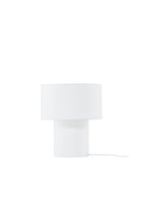Globia Tischlampe - weiß/Polyester - Leinen - Tischlampen - ALVAHOME