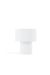 Globia Tischlampe - weiß/Polyester - Leinen - Tischlampen - ALVAHOME