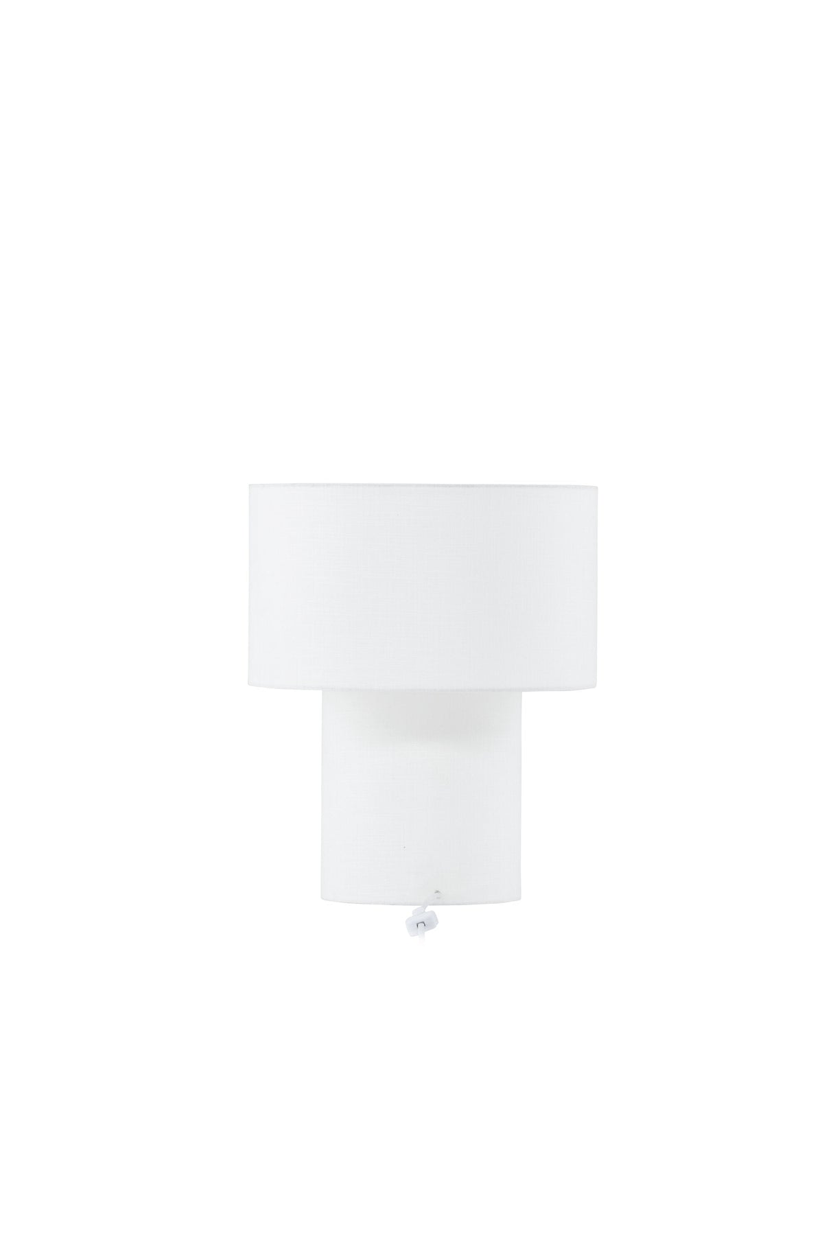 Globia Tischlampe - weiß/Polyester - Leinen - Tischlampen - ALVAHOME