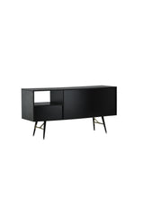 Gold Kommode - schwarz/Furnier - Kommoden - ALVAHOME