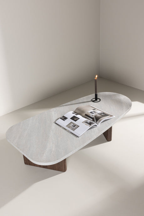 Grönvik Couchtisch - hellgrau/MDF - Couchtische - ALVAHOME