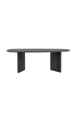 Grönvik ovaler Esstisch - schwarz/MDF - Ovale Esstische - ALVAHOME