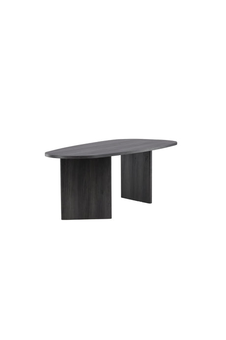 Grönvik ovaler Esstisch - schwarz/MDF - Ovale Esstische - ALVAHOME