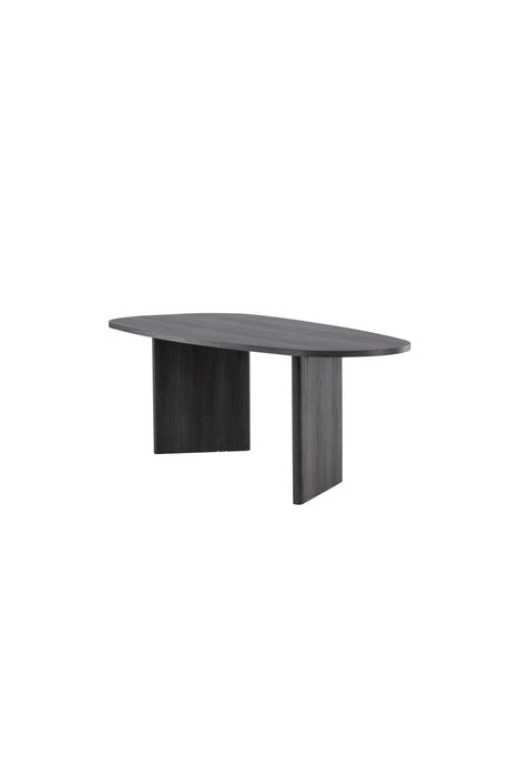 Grönvik ovaler Esstisch - schwarz/MDF - Ovale Esstische - ALVAHOME