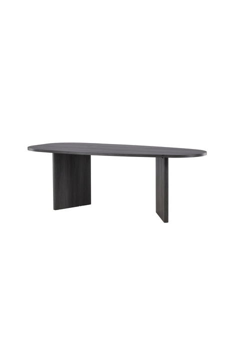 Grönvik ovaler Esstisch - schwarz/MDF - Ovale Esstische - ALVAHOME