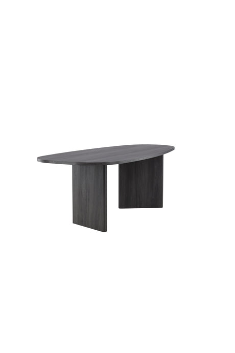 Grönvik ovaler Esstisch - schwarz/MDF - Ovale Esstische - ALVAHOME