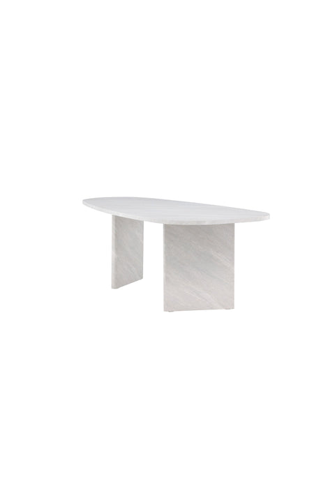 Grönvik ovaler Esstisch - weiß/MDF - Ovale Esstische - ALVAHOME