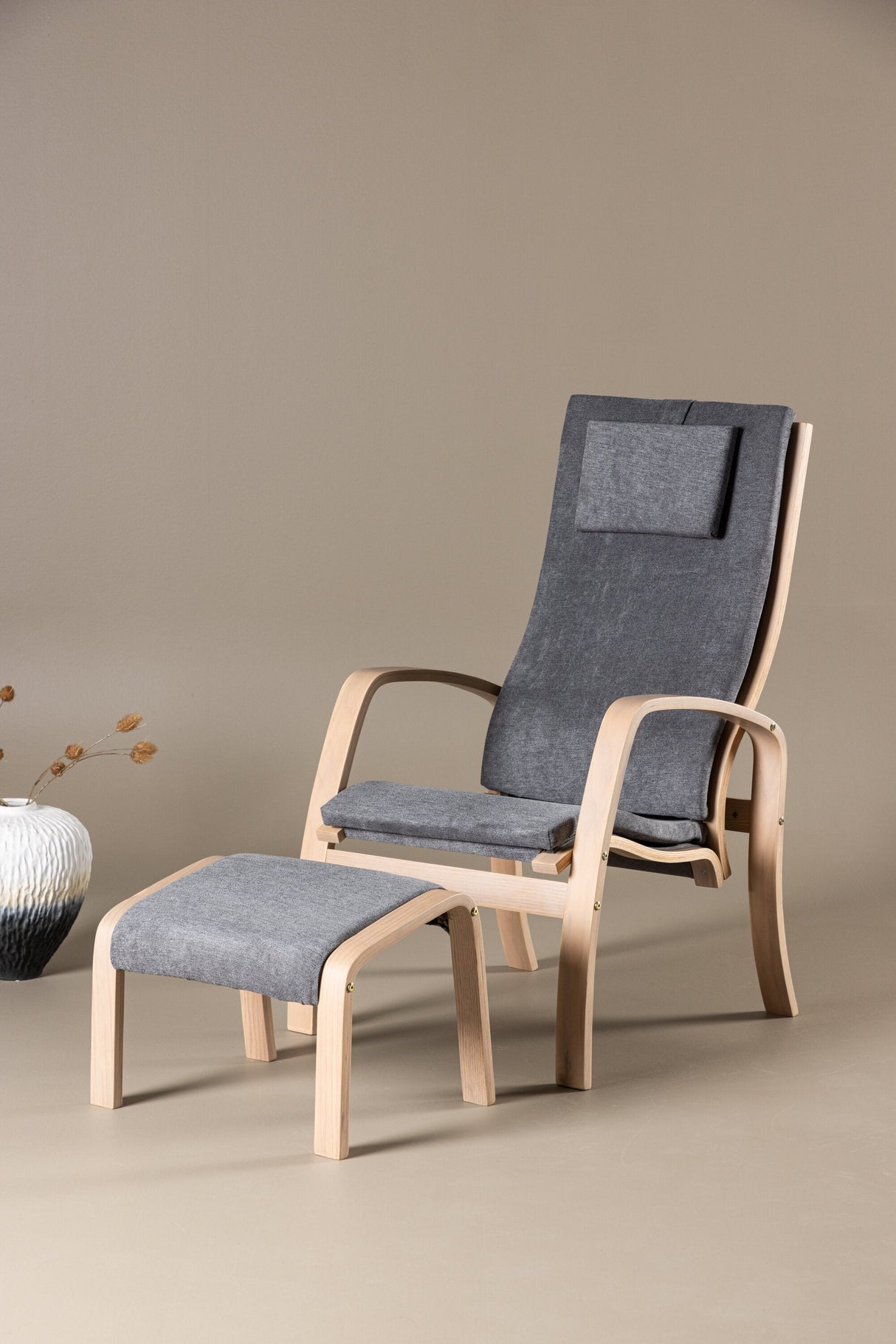 Grötö Lounge - Stuhl - dunkelgrau/Polyester - Lounge - Stühle - ALVAHOME