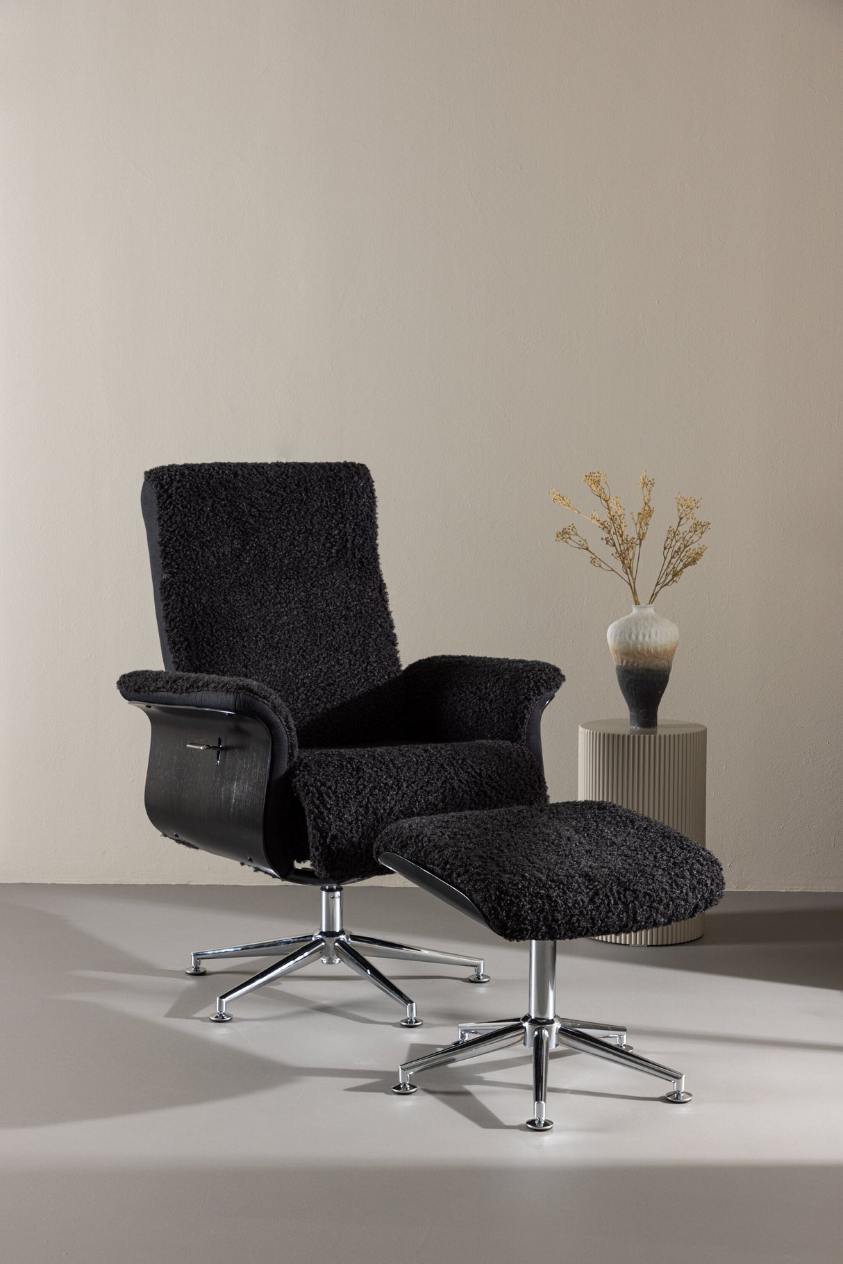 Hagön Lounge - Stuhl - dunkelgrau/Polyester - Lounge - Stühle - ALVAHOME