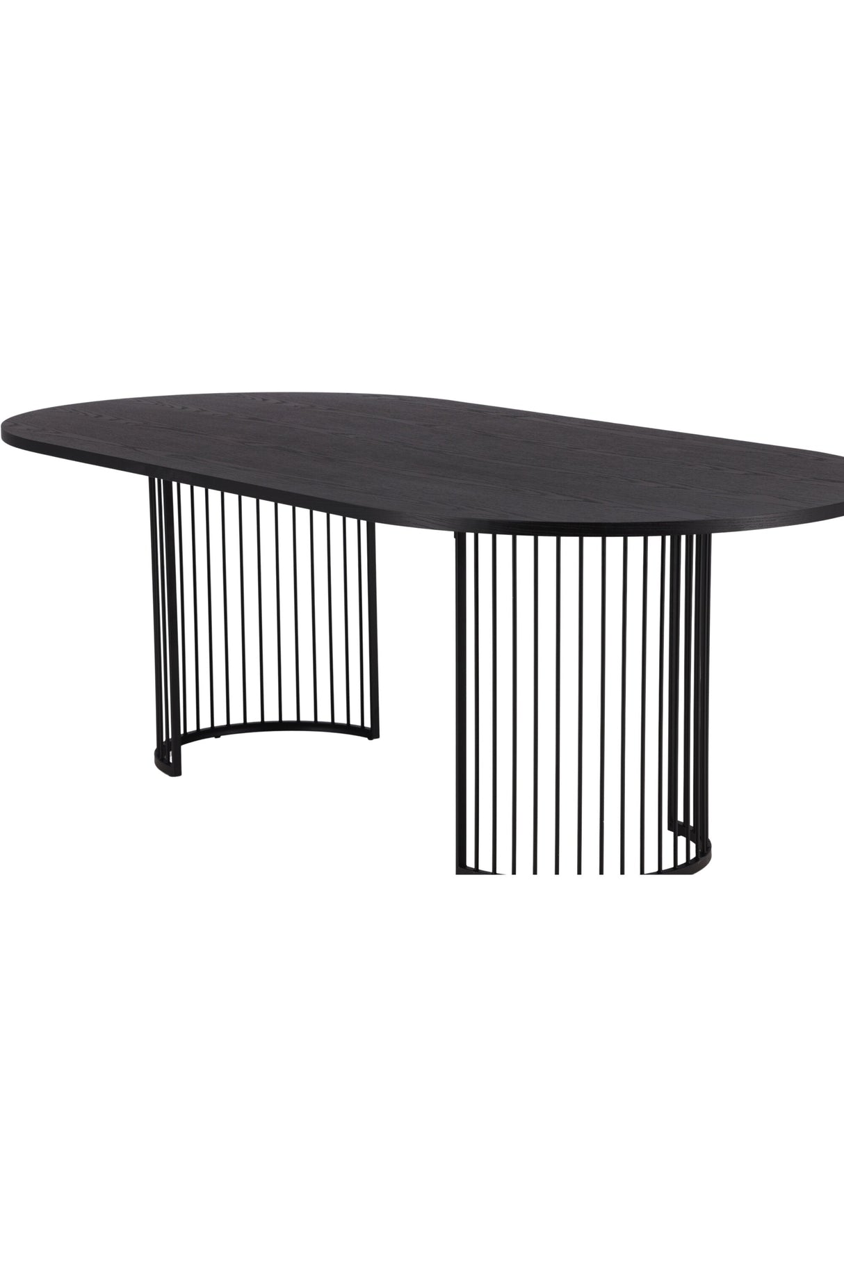 Hamneskär ovaler Esstisch - schwarz/MDF - Ovale Esstische - ALVAHOME