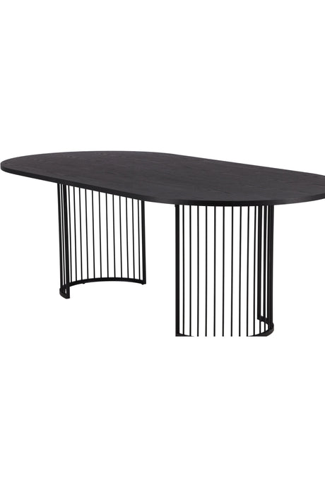 Hamneskär ovaler Esstisch - schwarz/MDF - Ovale Esstische - ALVAHOME