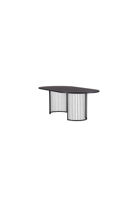 Hamneskär ovaler Esstisch - schwarz/MDF - Ovale Esstische - ALVAHOME