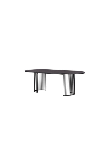 Hamneskär ovaler Esstisch - schwarz/MDF - Ovale Esstische - ALVAHOME