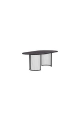 Hamneskär ovaler Esstisch - schwarz/MDF - Ovale Esstische - ALVAHOME