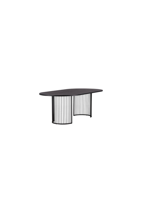 Hamneskär ovaler Esstisch - schwarz/MDF - Ovale Esstische - ALVAHOME