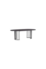 Hamneskär ovaler Esstisch - schwarz/MDF - Ovale Esstische - ALVAHOME
