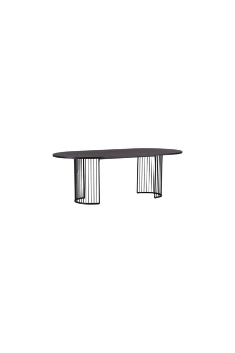 Hamneskär ovaler Esstisch - schwarz/MDF - Ovale Esstische - ALVAHOME