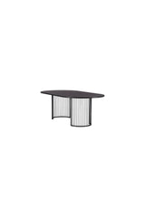 Hamneskär ovaler Esstisch - schwarz/MDF - Ovale Esstische - ALVAHOME