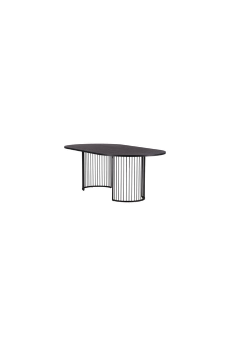Hamneskär ovaler Esstisch - schwarz/MDF - Ovale Esstische - ALVAHOME