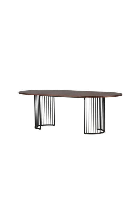 Hamneskär ovaler Esstisch - walnuss/MDF - Ovale Esstische - ALVAHOME