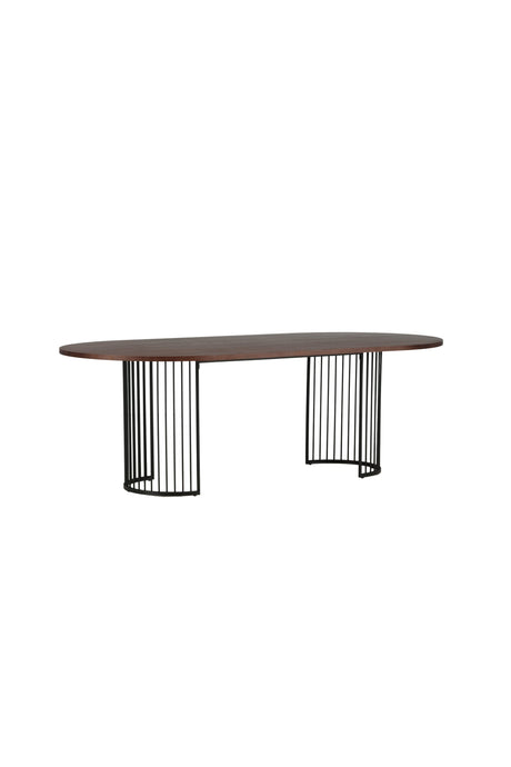 Hamneskär ovaler Esstisch - walnuss/MDF - Ovale Esstische - ALVAHOME