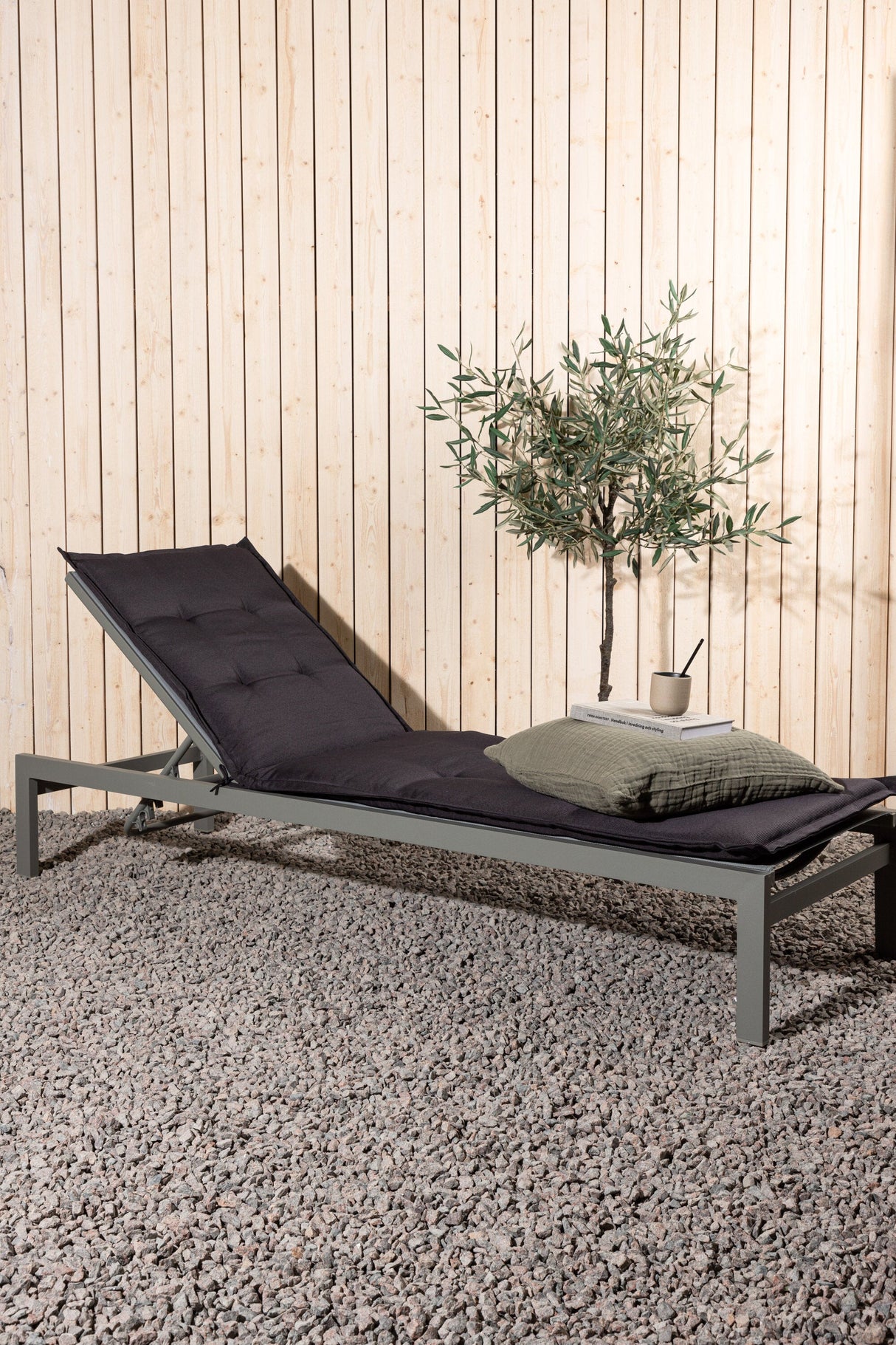 Hanna Outdoor - Sitzpolster - dunkelgrau/Polyester - Outdoor - Sitzpölster - ALVAHOME