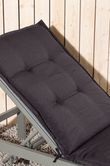 Hanna Outdoor - Sitzpolster - dunkelgrau/Polyester - Outdoor - Sitzpölster - ALVAHOME