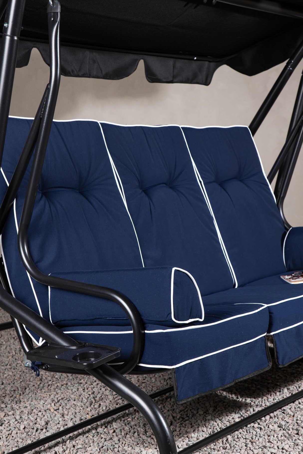 Hanna Outdoor - Sitzpolster Set - blau/Polyester - Outdoor - Sitzpölster - ALVAHOME