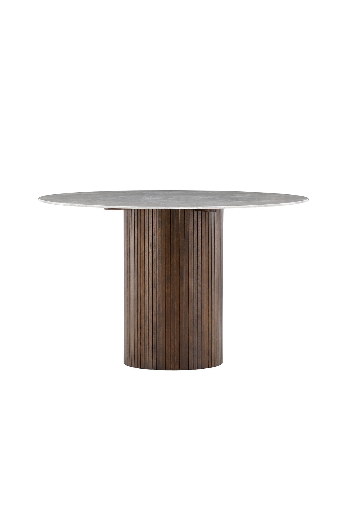 Härön runder Esstisch - mokka/Glas - Runde Esstische - ALVAHOME