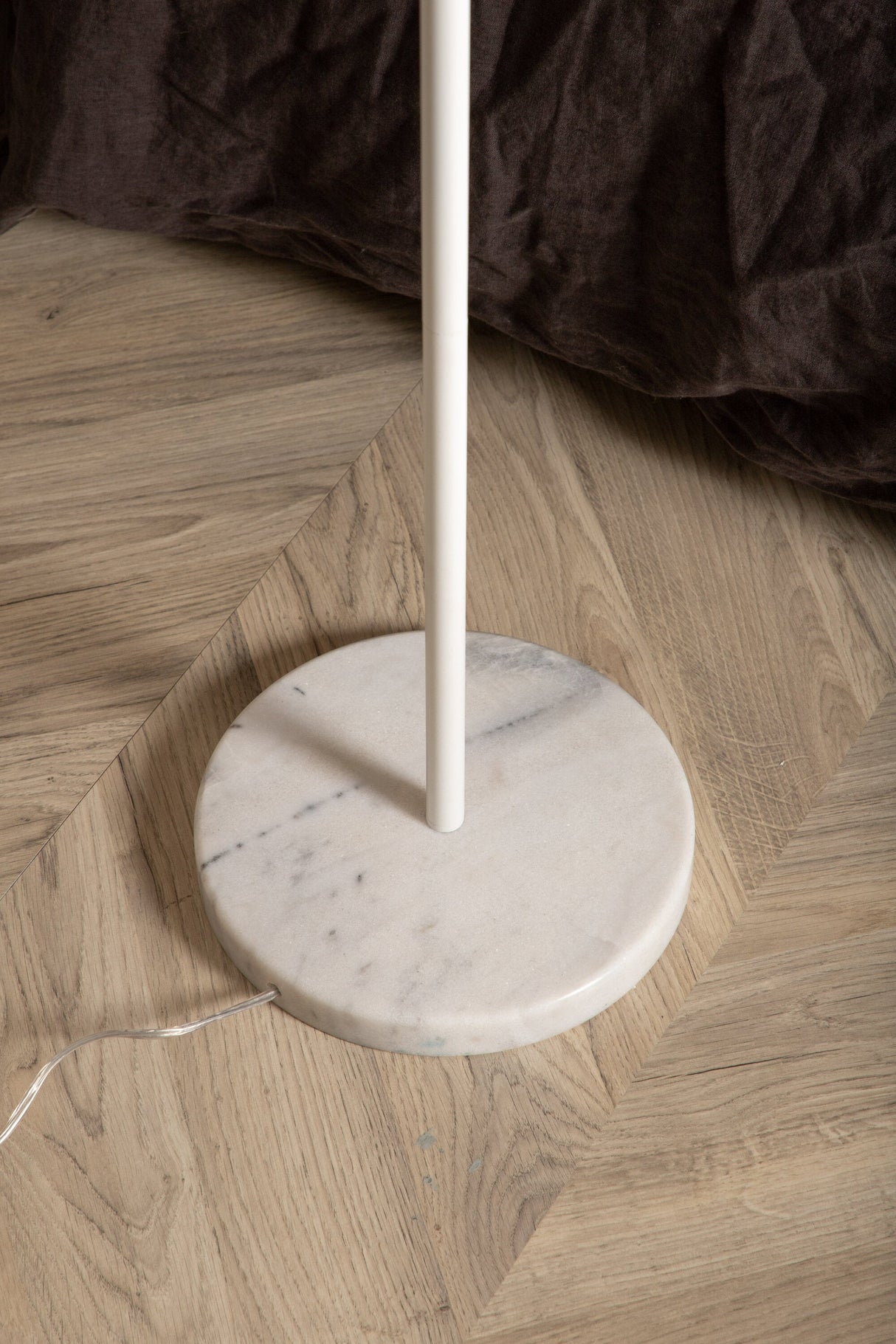 Hattman Stehlampe - beige/Polyester - Leinen - Stehlampen - ALVAHOME