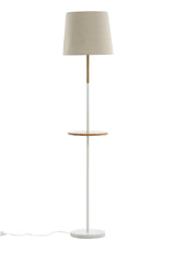Hattman Stehlampe - beige/Polyester - Leinen - Stehlampen - ALVAHOME
