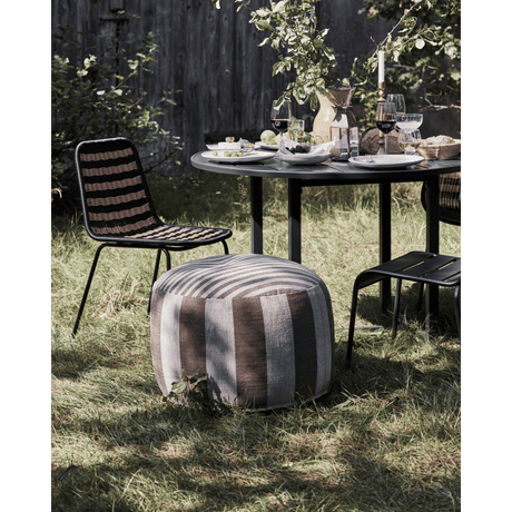 HDAlfo Pouf - braun/weiß - Outdoor - Poufs - ALVAHOME