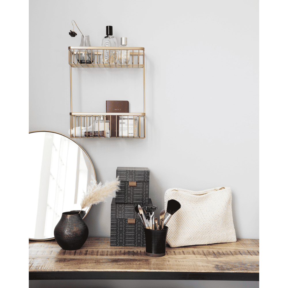 HDBath Wandkorb - Messing gebürstet - Wandkörbe - ALVAHOME