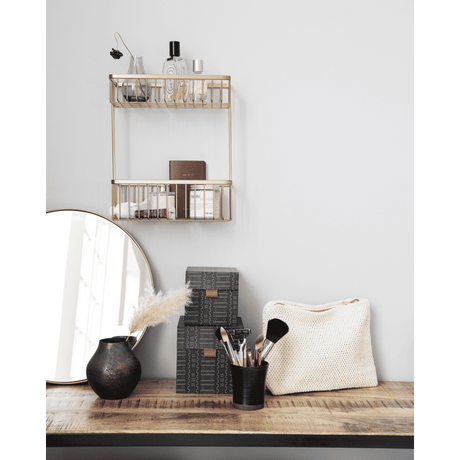 HDBath Wandkorb - Messing gebürstet - Wandkörbe - ALVAHOME