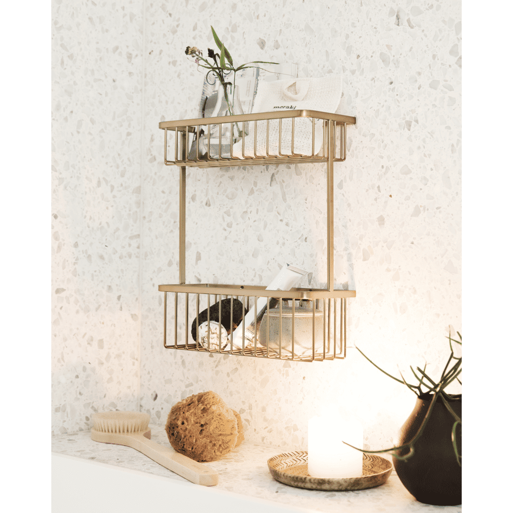 HDBath Wandkorb - Messing gebürstet - Wandkörbe - ALVAHOME