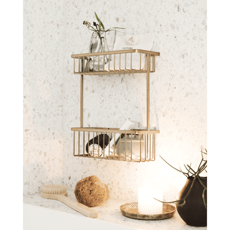 HDBath Wandkorb - Messing gebürstet - Wandkörbe - ALVAHOME