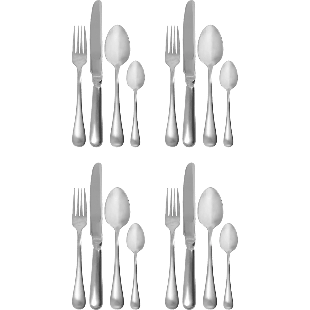 HDBrush Besteckset - Silber - Finish - Bestecksets - ALVAHOME