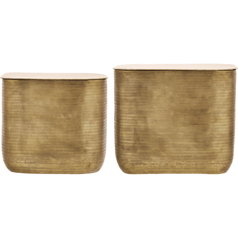 HDCajas Couchtisch mit Aufbewahrung - gold - Couchtische - ALVAHOME