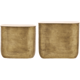 HDCajas Couchtisch mit Aufbewahrung - gold - Couchtische - ALVAHOME