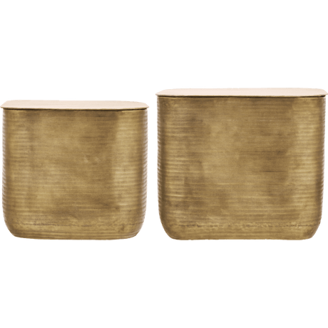 HDCajas Couchtisch mit Aufbewahrung - gold - Couchtische - ALVAHOME