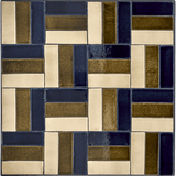 HDGeometric Café - Tisch - braun/blau - Esstische - ALVAHOME