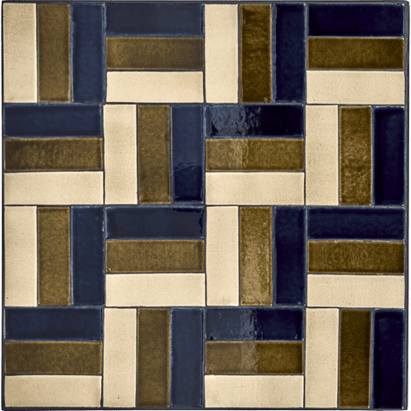 HDGeometric Café - Tisch - braun/blau - Esstische - ALVAHOME
