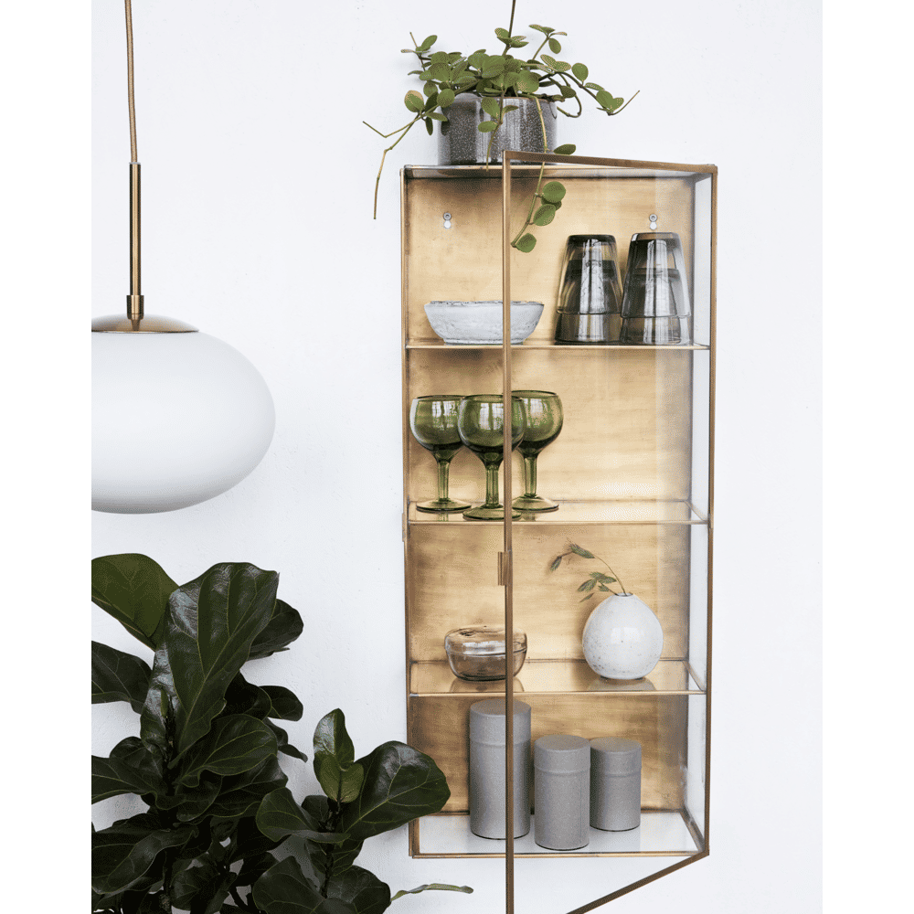 HDGlass Schrank - Messing - Schränke - ALVAHOME
