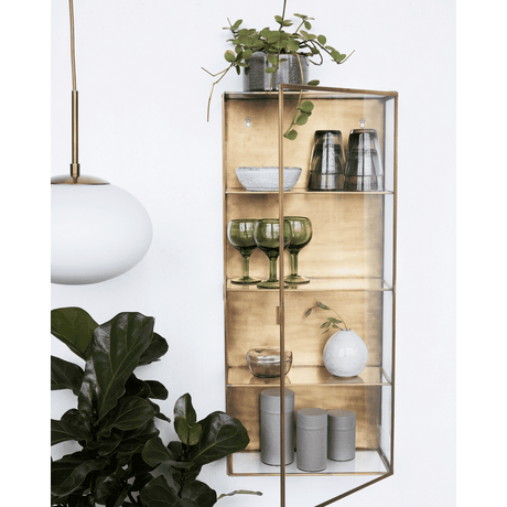 HDGlass Schrank - Messing - Schränke - ALVAHOME