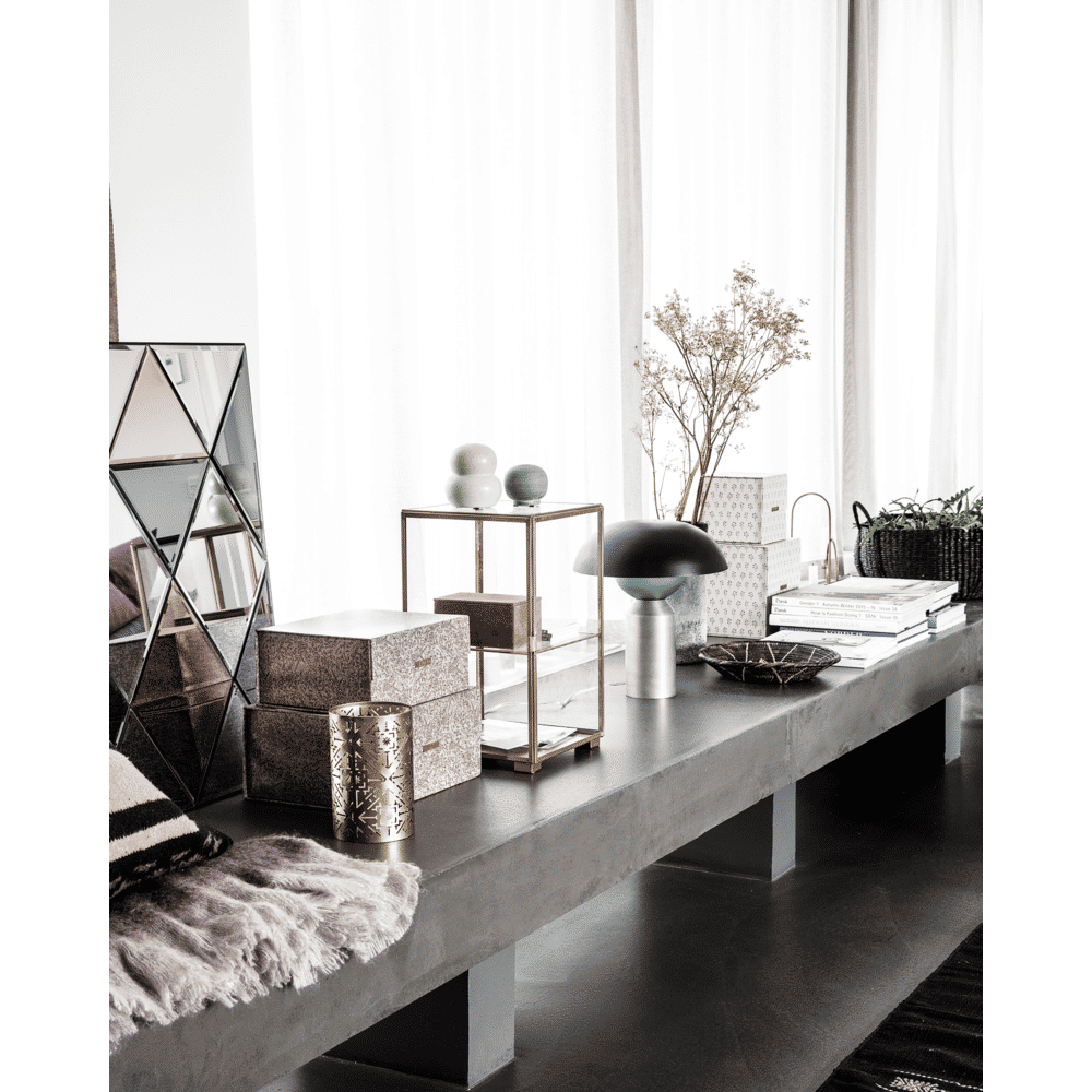 HDGlass Schrank - Messing - Schränke - ALVAHOME