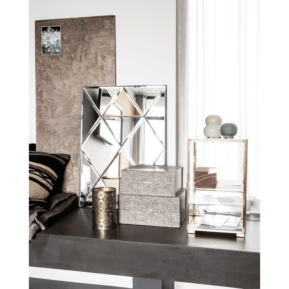 HDGlass Schrank - Messing - Schränke - ALVAHOME