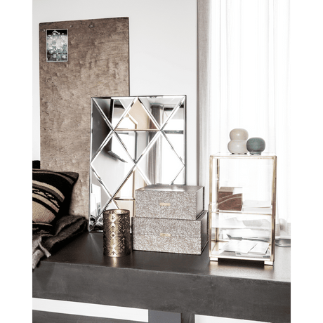 HDGlass Schrank - Messing - Schränke - ALVAHOME