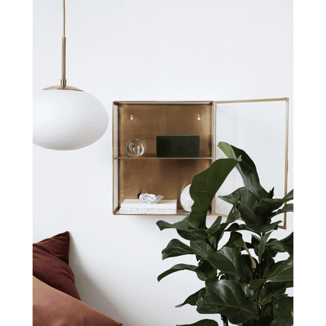 HDGlass Schrank - Messing - Schränke - ALVAHOME