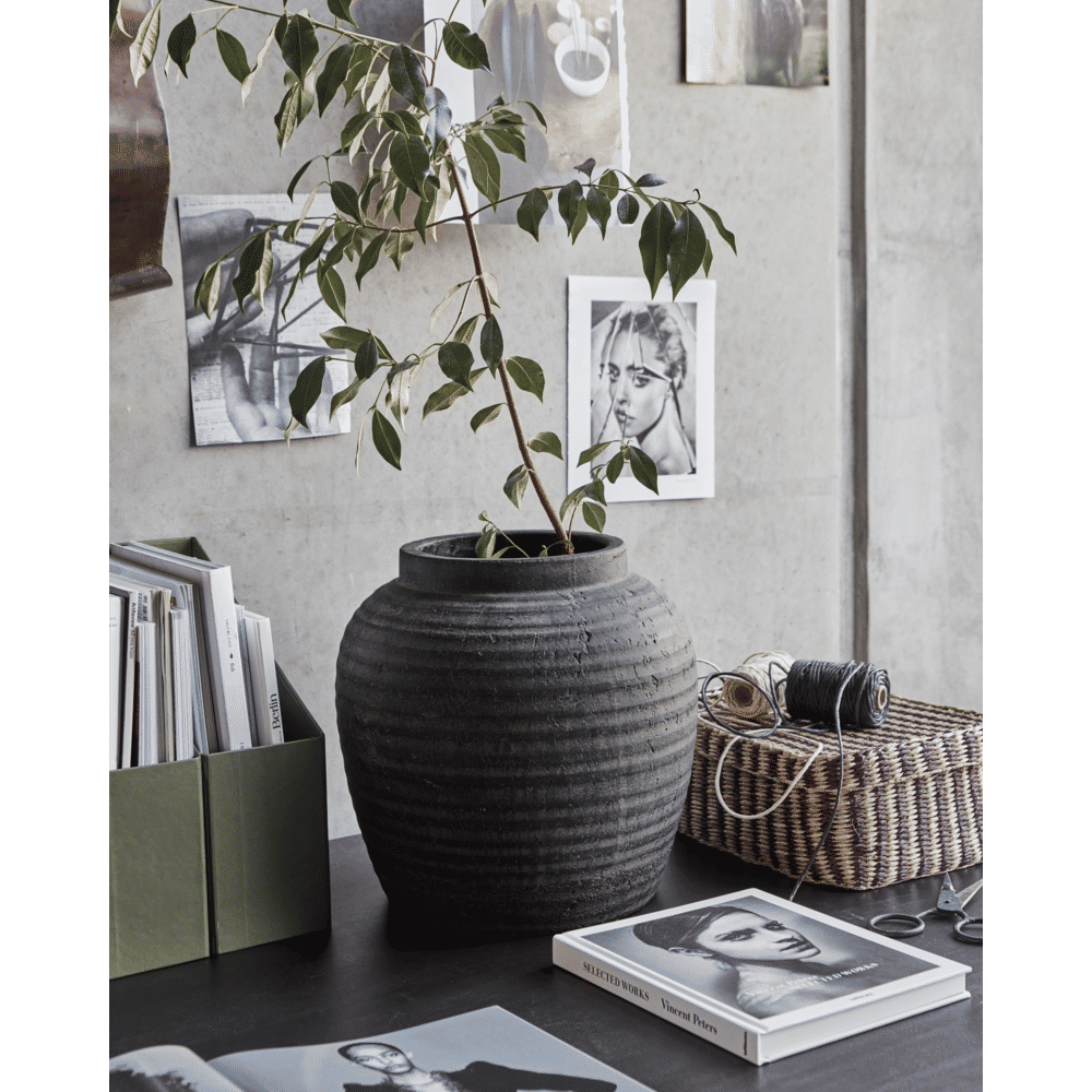 HDHafa Blumentopf - grau/braun - Blumentöpfe - ALVAHOME