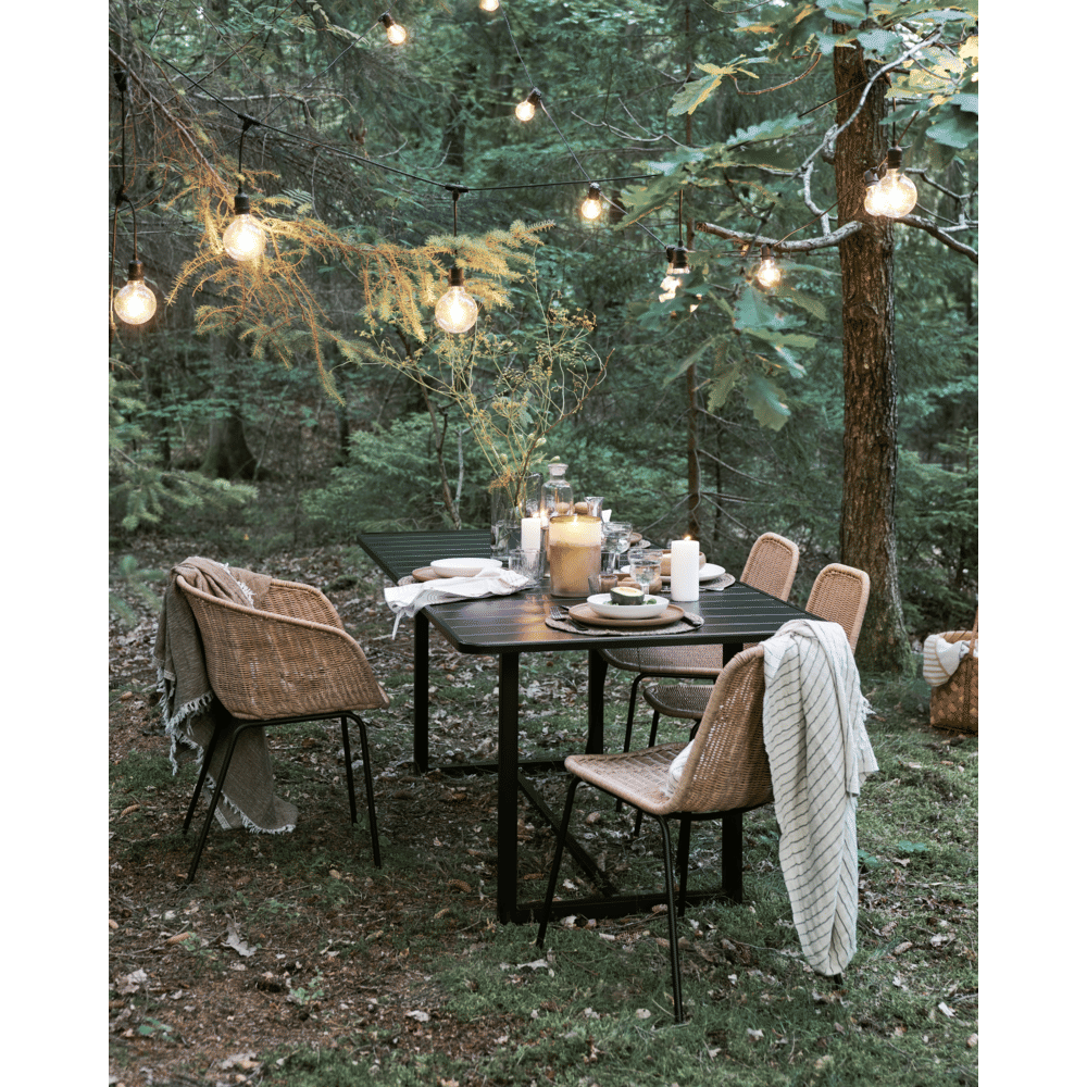 HDHelo Tisch - schwarz - Outdoor - Esstische - ALVAHOME